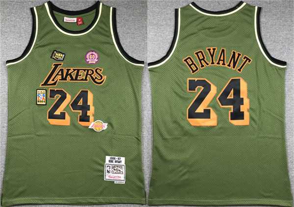 Men's Los Angeles Lakers #24 Kobe Bryant Green 1996-97 Throwback basketball Jersey,We sell and wholesale Men's Los Angeles Lakers #24 Kobe Bryant Green 1996-97 Throwback basketball Jersey on line form chian!